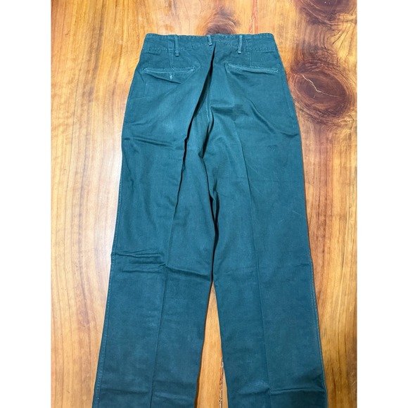 Vintage 60's Mens Work Trouser Pants Cotton Talon Zipper Workwear Cotton J3-19 - Picture 10 of 11
